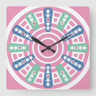 RELOJ CUADRADO LOVE USA COLORS FLAG 50 STARS BY MASANSER
