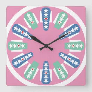 RELOJ CUADRADO LOVE USA COLORS FLAG 50 STARS BY MASANSER