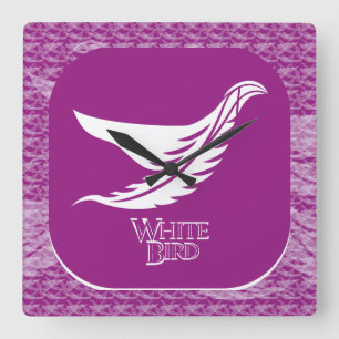 RELOJ CUADRADO LOVE WHITE BIRD BY MASANSER