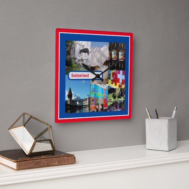 Reloj Cuadrado Lucerna, Suiza (Oficina)