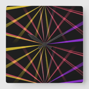 Reloj Cuadrado Luces laser