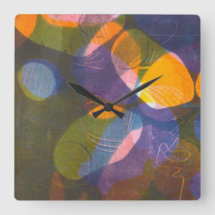 Reloj Cuadrado Luciérnagas