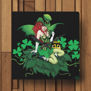 Reloj Cuadrado Luck of the Irish Fairy