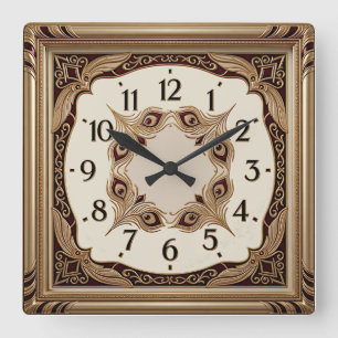 Reloj Cuadrado Lujo Art Déco