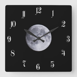 Reloj Cuadrado Luna llena