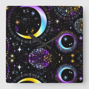 Reloj Cuadrado Lunar