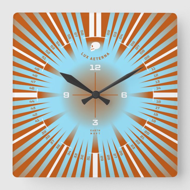 Reloj Cuadrado Luz eterna (Anverso)