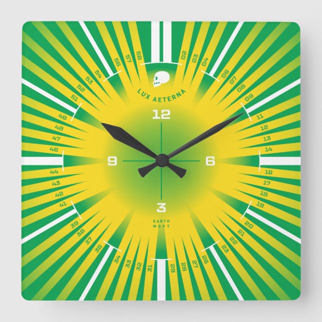 Reloj Cuadrado Luz eterna (Anverso)
