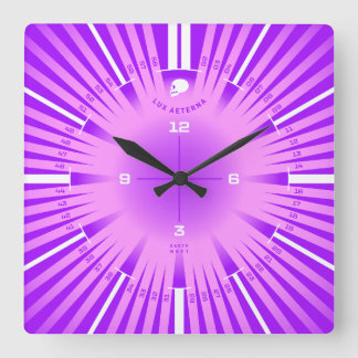 Reloj Cuadrado Luz eterna