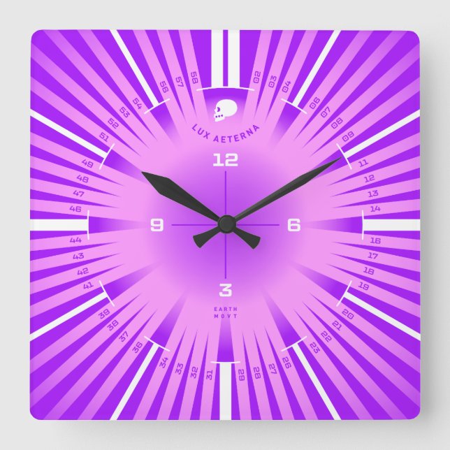 Reloj Cuadrado Luz eterna (Anverso)