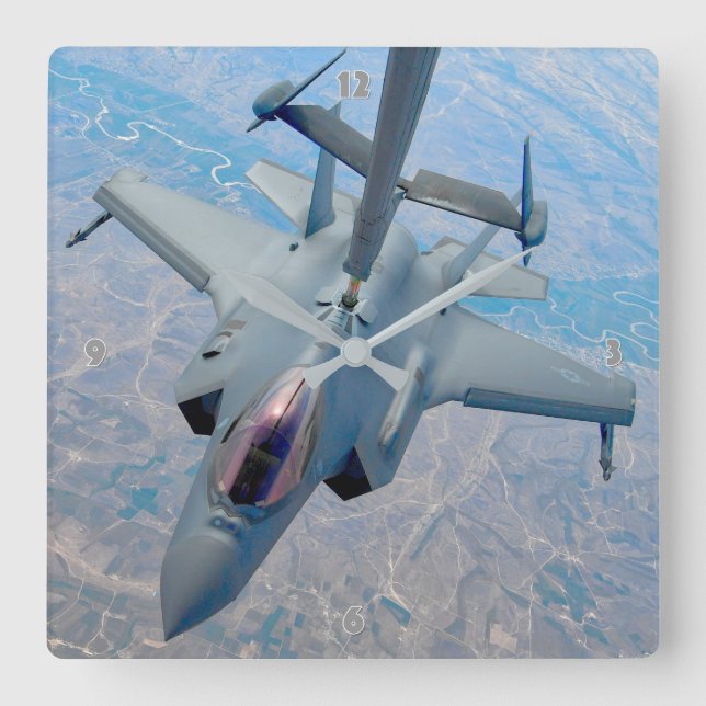 RELOJ CUADRADO LUZ F-35A II (Anverso)