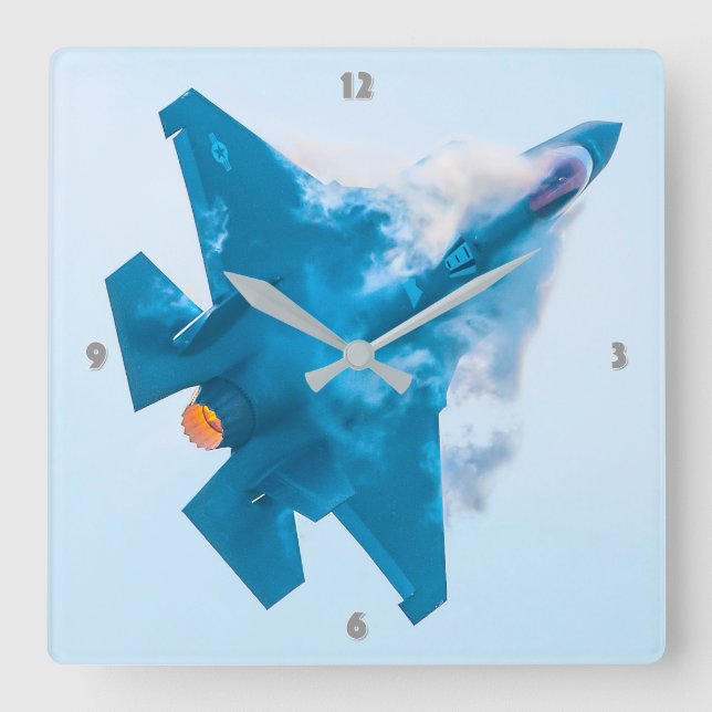 RELOJ CUADRADO LUZ F-35A II (Anverso)