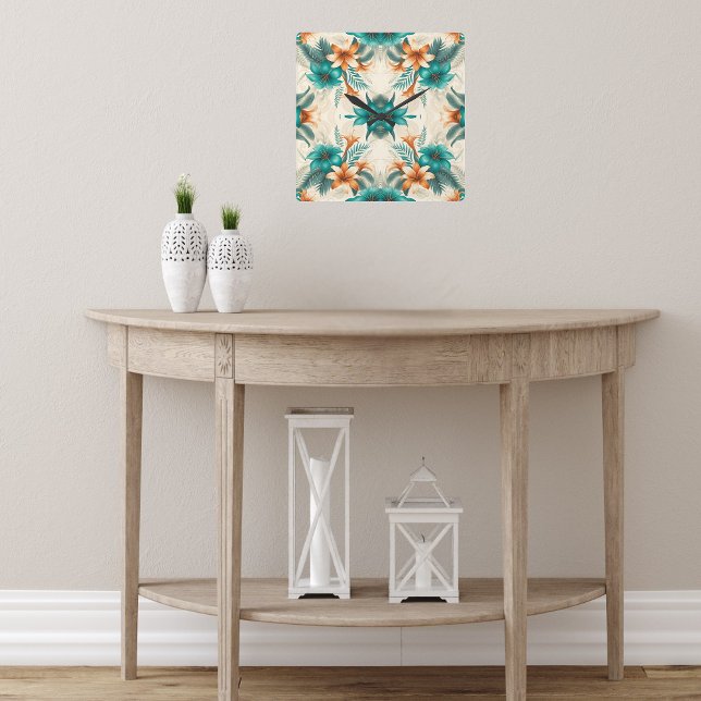 Reloj Cuadrado Luz tropical (Subido por el creador)