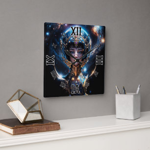 Reloj Cuadrado Lycenia La luz del cielo por Xzendor7