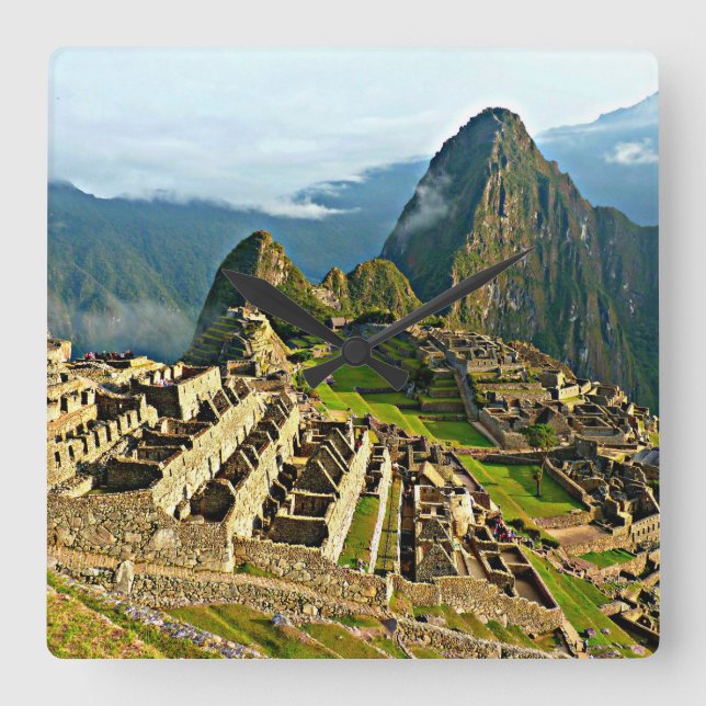 Reloj Cuadrado Machu Picchu, Perú (Anverso)