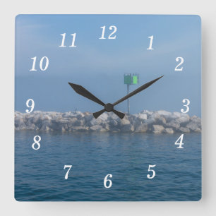 Reloj Cuadrado Mackinac Breakwater Wall Clock