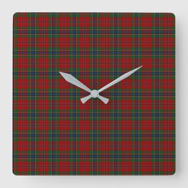 Reloj Cuadrado Maclean Tartán escocés moderno MacLean de Duart (Anverso)