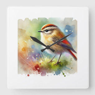 Reloj Cuadrado Madeira Firecrest 031024AREF120 - Watercolor