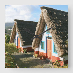 Reloj Cuadrado Madeira Island photo with Santana's Typical Houses