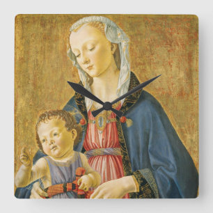Reloj Cuadrado Madonna y niño con dos donantes, 1525-1530