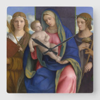 Madonna y niño con los santos