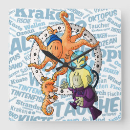 Reloj Cuadrado  Mael-Taucher unter Meer