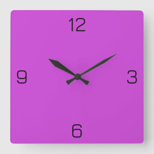 Reloj Cuadrado Magenta / púrpura brillante CE43D8 y opción por no