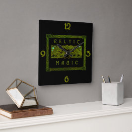 Reloj Cuadrado Magia celta - El Gran Árbol