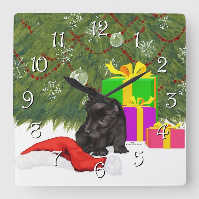 Reloj Cuadrado Magia de Navidad (Anverso)