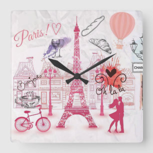 Reloj Cuadrado Magia de París