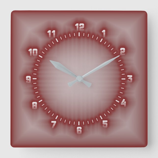 Reloj Cuadrado Magia roja (Anverso)