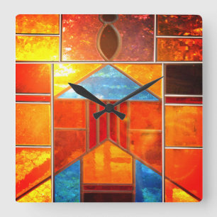 Reloj Cuadrado Magic light pouring from the windows