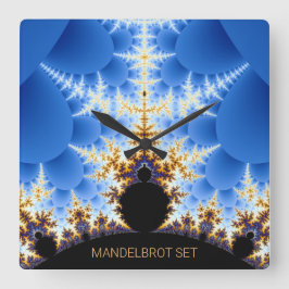 Reloj Cuadrado Magnífico Mandelbrot Fractal