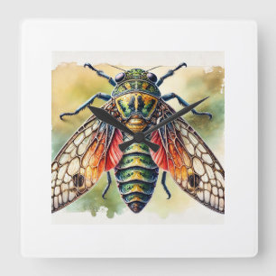 Reloj Cuadrado Mahenes Insect 200724IREF208 - Watercolor