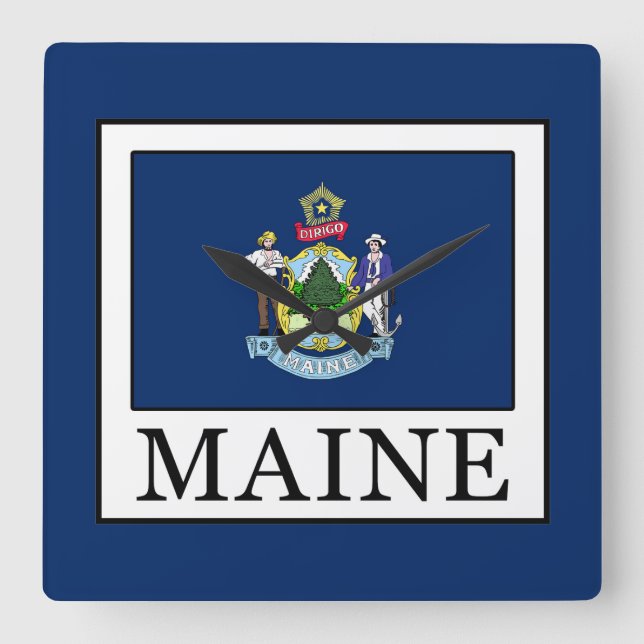 Reloj Cuadrado Maine (Anverso)