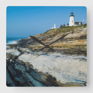 Reloj Cuadrado Maine, Punto Pemaquid, Faro Punto Pemaquid