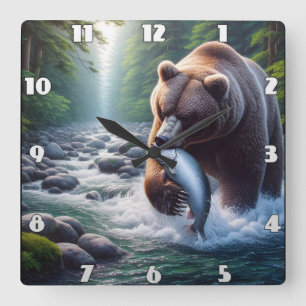 Reloj Cuadrado Majestic Bear Catch