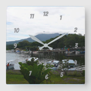 Reloj Cuadrado Majestic Volcan Mombacho - Granada, Nicaragua