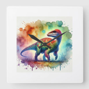 Reloj Cuadrado Malawisaurus 141024AREF148 - Watercolor