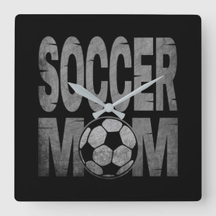 RELOJ CUADRADO MAMÁ FÚTBOL 