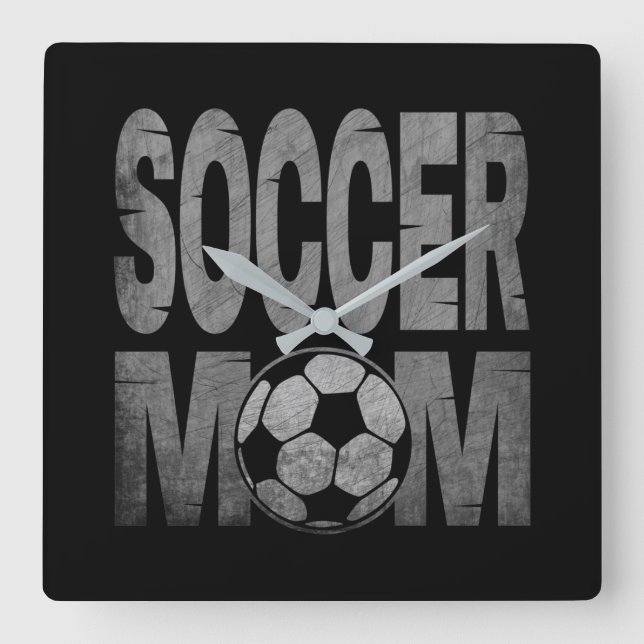 RELOJ CUADRADO MAMÁ FÚTBOL  (Anverso)