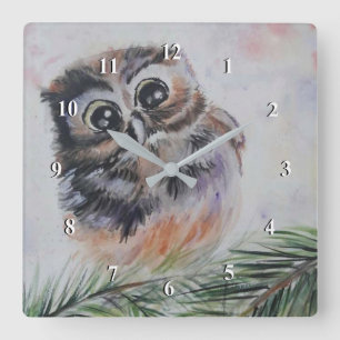 Reloj Cuadrado Mamá... - Pintura de acuarela