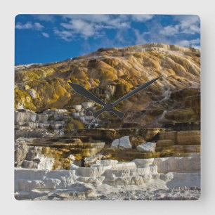 Reloj Cuadrado Mammoth Hot Spring