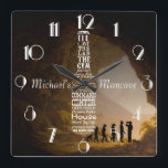 Reloj Cuadrado Mancave personalizada<br><div class="desc">Ver el resto de las cosas de Mancave zany aquí... </div>
