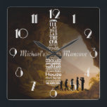 Reloj Cuadrado Mancave personalizada<br><div class="desc">Ver el resto de las cosas de Mancave zany aquí... </div>