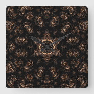 Reloj Cuadrado Mandala de la Edad de Bronce