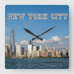 Reloj Cuadrado Manhattan Skyline New York City USA