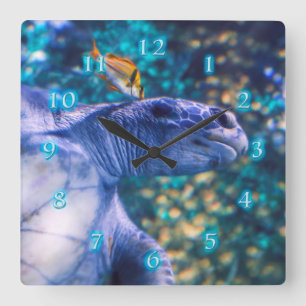 RELOJ CUADRADO MANICULTURA DEL MAR