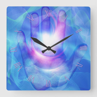 Reloj Cuadrado Mano luminosa