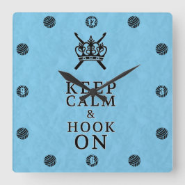 Reloj Cuadrado Mantén La Tranquilidad En La Sala De Artesanías Cr